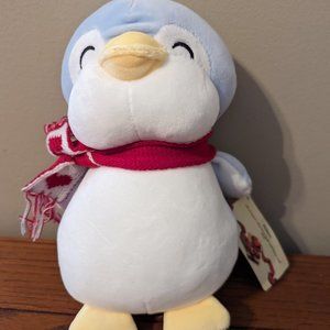 Pingy the Penguin w/Scarf 10" Plush Stuffed Animal Light Blue Selexa Toys NWT